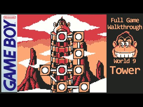 World 9 - Tower | Donkey Kong (GB) 100% Walkthrough
