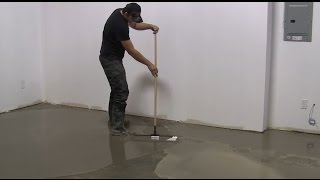 How to use self-leveling on large floor areas