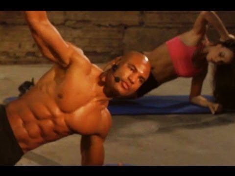 15 min "ABDOMINAL ASSAULT 2" How to get a six 6 pack and burn fat FAST workout (Big Brandon Carter)