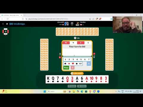 5 hands against a top bridge player Danny Miles 13th February 2026