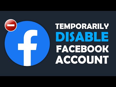 How To Temporarily Deactivate Facebook Account Video