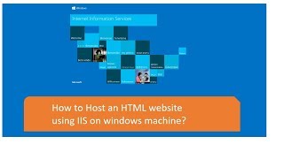 How to Host an HTML website using IIS on windows machine