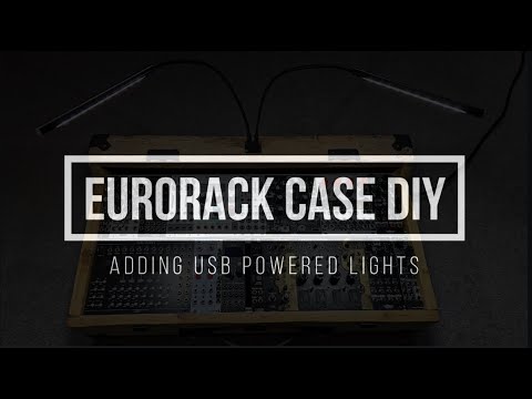Adding USB powered lights to a DIY Eurorack case