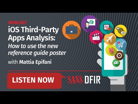 iOS Third Party Apps Analysis  how to use the new reference guide poster