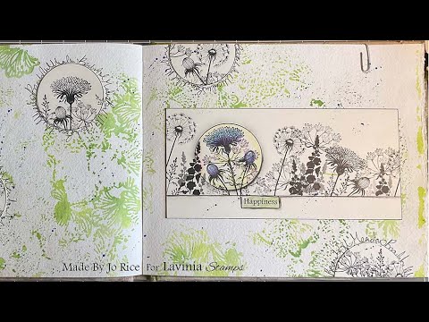 Mindful Monday, Relaxing In A Beautiful Meadow by Jo Rice - A Lavinia Stamps Tutorial