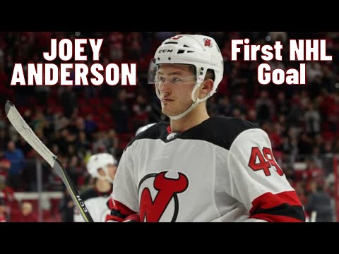 Joey Anderson #49 (New Jersey Devils) first NHL goal Nov 15, 2018