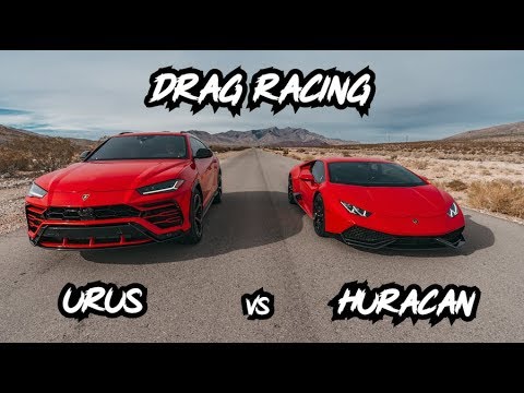 Lamborghini Urus vs Lamborghini Huracan *DRAG & ROLLING RACE*
