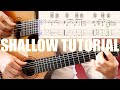 SHALLOW Tabs - Guitar Cover - Fingerstyle Tutorial Lesson