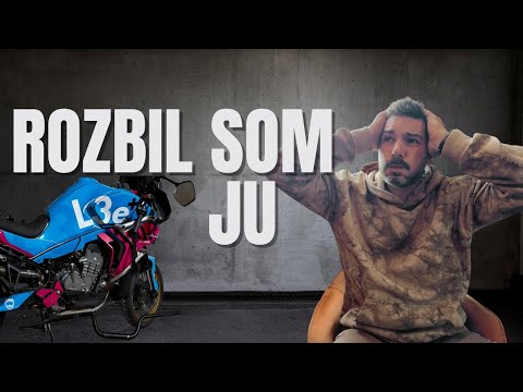 400 km trip  skončil s rozbitou motorkou