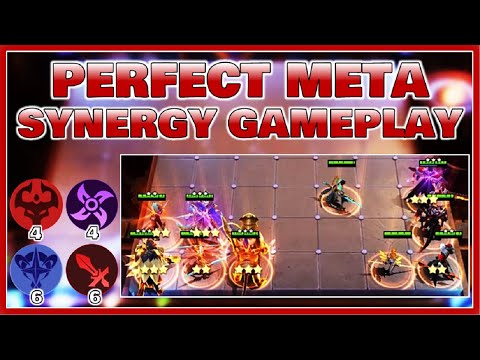 MAGIC CHESS PERFECT SYNERGY COMBINATION | 6 FIGHTER 6 ASTRO POWER 4 ABYSS 4 ASSASSIN | MLBB
