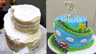 Car Cake Design | Car Theme Cake Design | Step Cake Decoration | New Cake Design