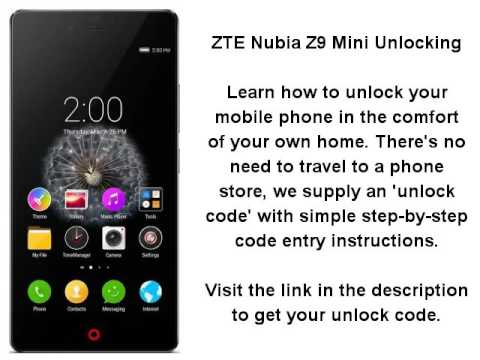 Unlock ZTE Nubia Z9 Mini - SIM Network Unlock PIN