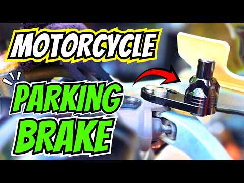 Motorcycle parking brake button install and real test — ModsAndRides