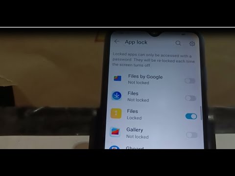 how to set password on files in Honor 20i mobile