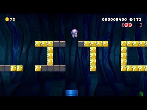 [Super Mario Maker 2] Glitch3d time! y los amigos Thwomp