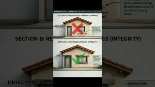Role of Lintel and Sill Beam in House Construction | #Shorts