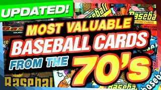 Top 25 Most Valuable Baseball Card from the 1970