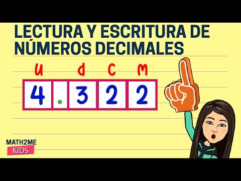 Lectura y escritura de los números decimales