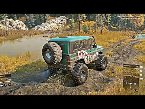 SnowRunner - Exploring Full Black River with Khan 39 Marshall | Gameplay Walkthrough Part 4