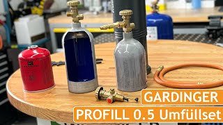 Geld sparen bei Gaskartuschen mit der GARDINGER Profill 0,5 | Schraubkartusche selbst befüllen