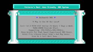 Backwards BBS (demo) for DOS