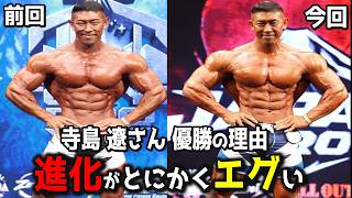 【比較】寺島遼さんがプロ初優勝できた理由とは！？東京からの進化が凄すぎる！【JAPAN PRO メンズフィジーク】