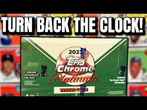 FLASHBACK TO 1954!! | 2023 Topps Chrome Platinum Hobby Box Review (SSP Pack!!)