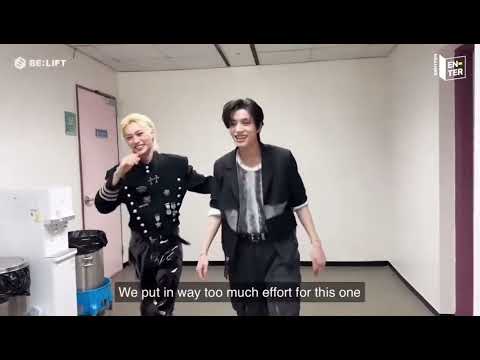 Felix and Jake tiktok challenge behind the scene 🤣 #enhypen #straykids