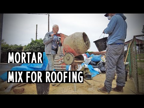 Roof mortar mix ratio - tiles - verge - ridge - DIY