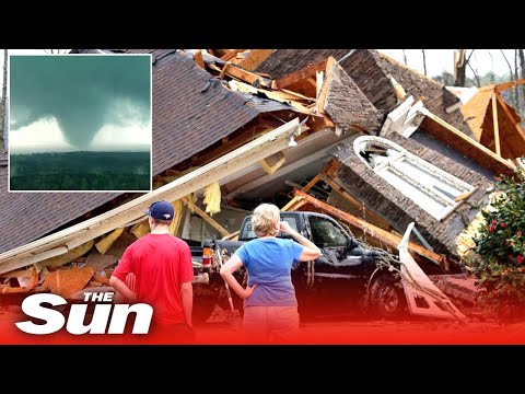 MASSIVE tornado hits Alabama killing six, ravaging homes & power lines