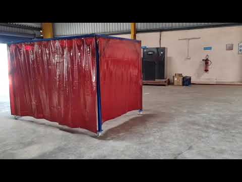 PVC Welding Curtain With Movable Frame