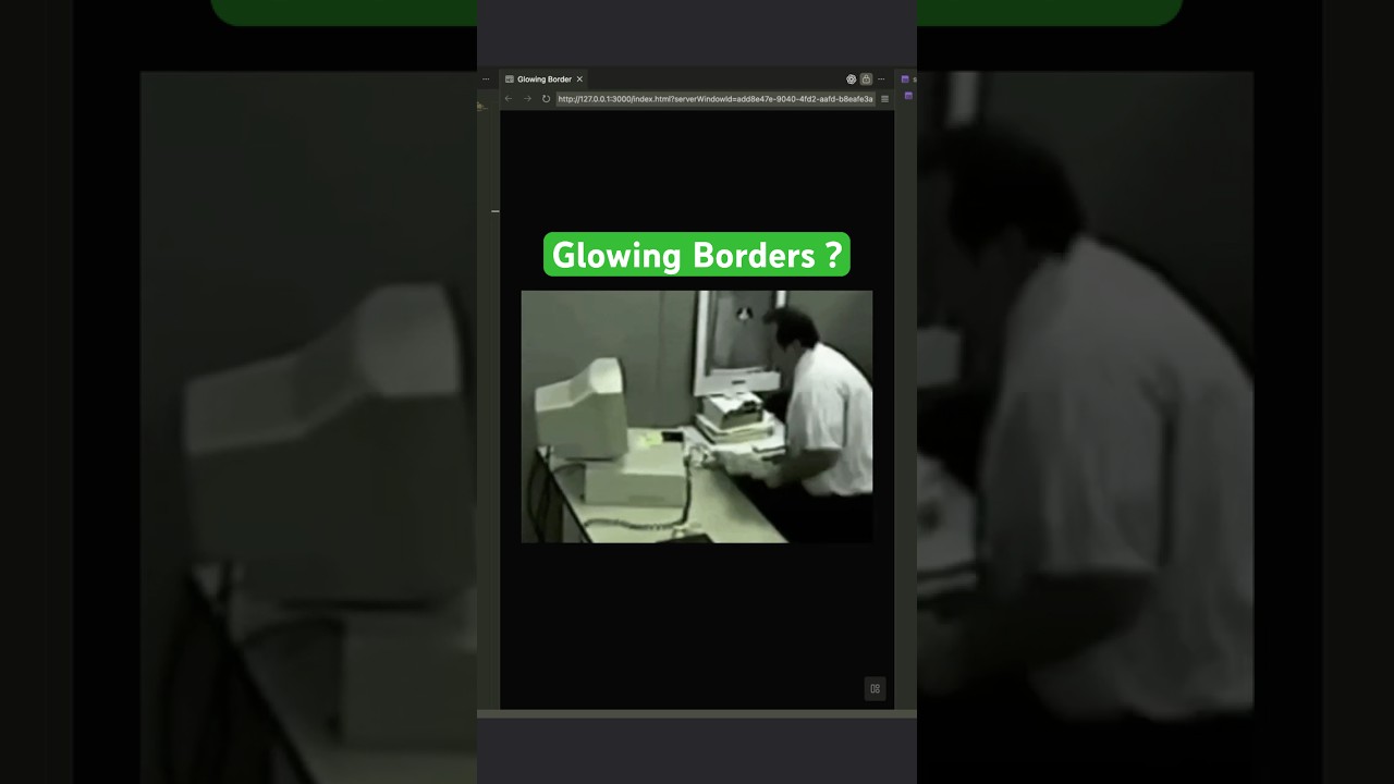Smooth Rotating Glow Border in Pure CSS #cssgradientanimation #tutorial #webdev