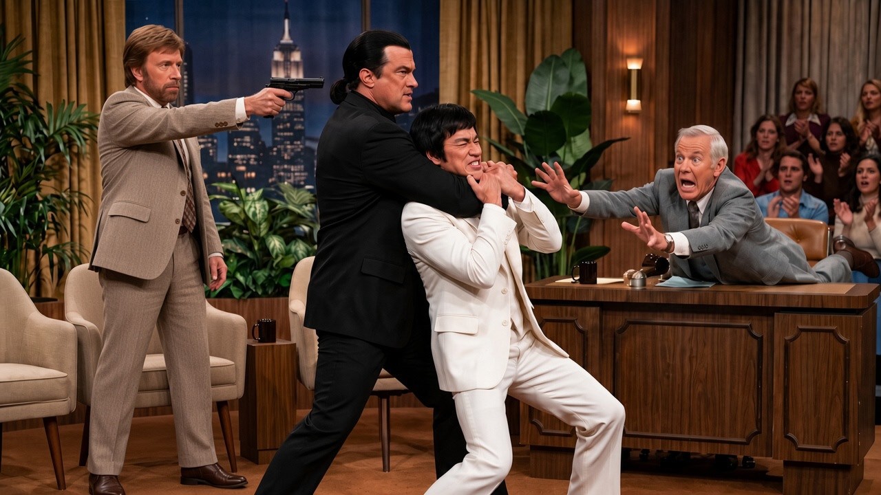 Chaos Erupts On Johnny Carson Tonight! Steven Seagal Chokes Bruce Lee And INSTANTLY Regrets It!