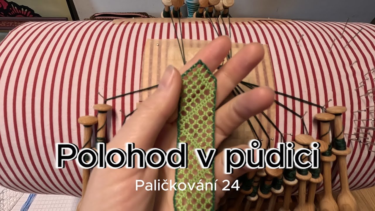 Polohodový ozdobný proužek v dírkové půdici — přehrát video na YouTube