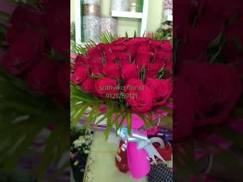 #Best rose flowers with pink paper wrapped 🌻💐🌸🌺