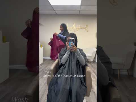 Sew in maintenance using yevi hair extensions Brazilian Bodywave #hair #hairstyle #hairtutorial