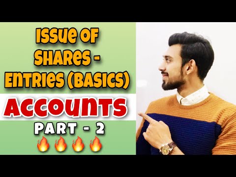 Issue of Shares | Accounting entries | Part 2 | Accounts - Class 12 Video