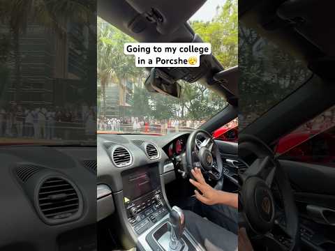 Took a Porsche to my college! #supercar dream!