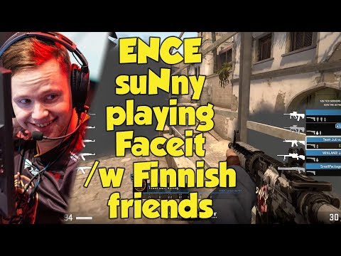 ENCE suNny playing Faceit with Finnish friends | CSGO | POV