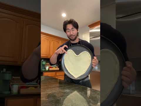 Valentine’s Day heart shaped pizza 🍕