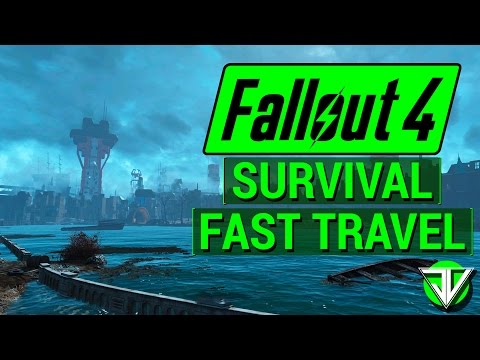 FALLOUT 4: How To FAST TRAVEL in NEW Survival Mode! (Vertibird Signal Grenade & Institute Teleport)