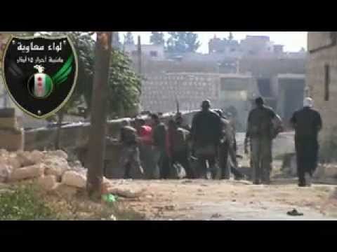 انطلاق مقاتلين كتيبة 15 آذار الى معركة السيطرة على وادي الضيف