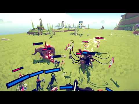 2x Good Faction Units vs Spooky & Evil Faction Units - TABS (Totally Accurate Battle Simulator)