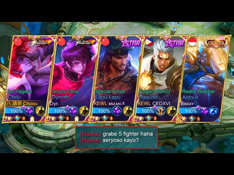 5 MAN FIGHTER IN RANKED GAME!! (World's best youtuber in one team!?)