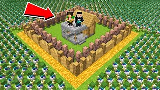 1,000,000 CHICKEN JOCKEYS vs SECURITY HOUSE in Minecraft!