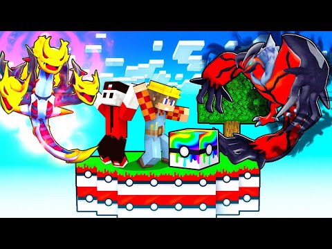 SOPRAVVIVO SOPRA UN BLOCCO POKEMON LEGGENDARIO SU MINECRAFT - ITA