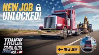 “New Job Unlocked! 🚚 Truck Simulator USA Evo | Full Delivery Gameplay”