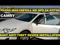 How To Install Car GPS Tracker Simple Easy DIY Tutorial Tips Toyota Camry English Tagalog