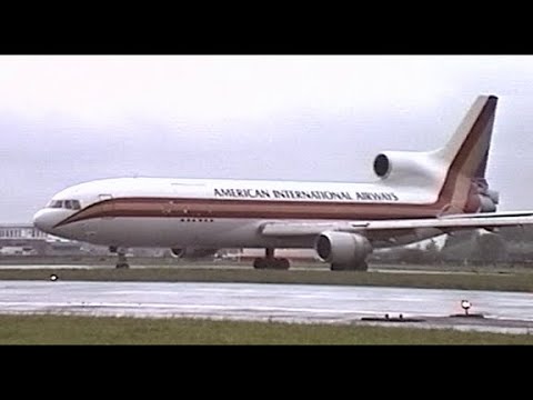Rare and last TRISTAR L1011  N104CK  departure , Ostend Airport