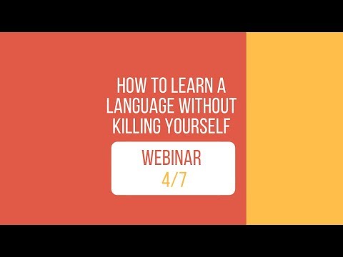 より多くの言語を同時に学ぶ方法（ウェビナーパート4/7 (How to learn more languages at the same time (webinar part 4/7))